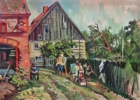 Carsten Watol, Malpleinar in Gabsdorf (Polen)